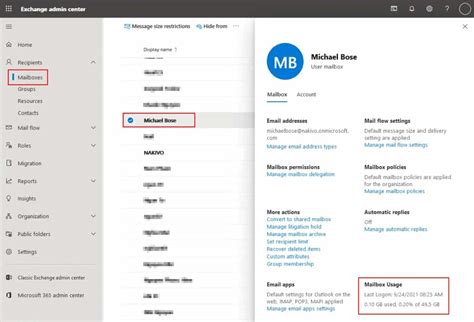 exchange online increase mailbox size.